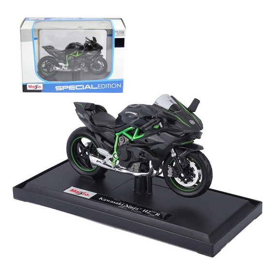 Maisto Kawasaki Ninja H2r Moto Juguete Carros Escala 1:18