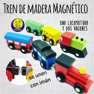 Tren Magnético De Madera