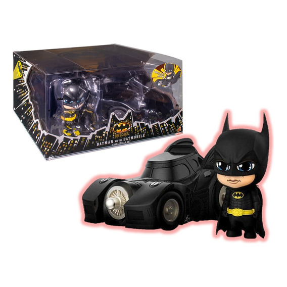 Batman Con Batmobile Set Cosbaby Hot Toys 