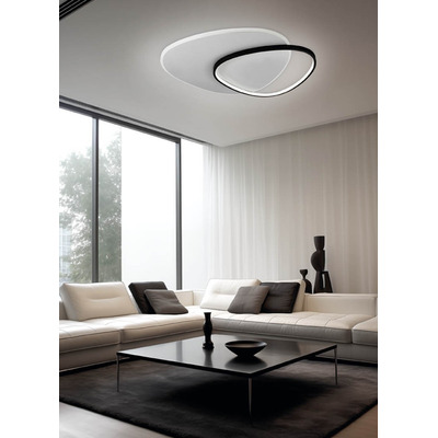 Plafon Led Montana Negro 48w Diseño Moderno Tendencia Dab