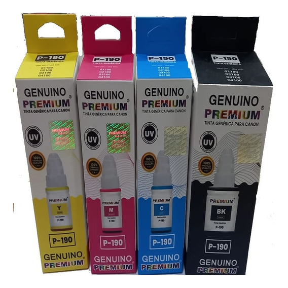 Tinta Compatible Canon Gi190 Premium Serie G1100 G2100 G3100