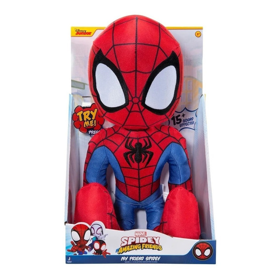 Spidey Muñeco Hombre Araña Peluche C/frases En Ingles 40cm 