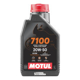 Aceite De Motor Sintetico 100% Motul 7100 Sae 20w50 4t 1l 