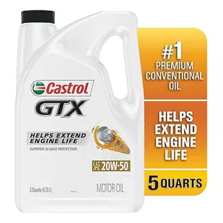 Aceite Castrol Gtx 20w-50 Mineral 4,73 Lt Importado