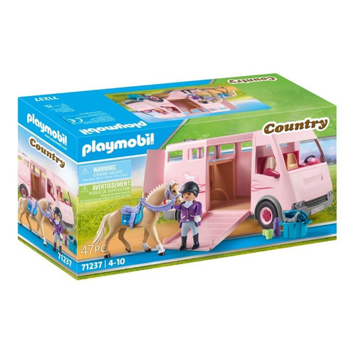 Playmobil Country Transporte De Caballo 71237 Cantidad De Piezas 47