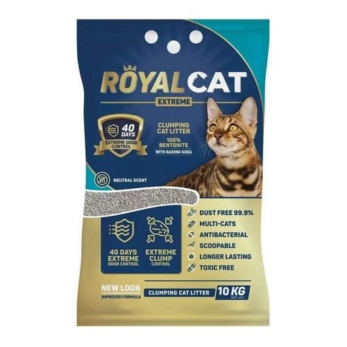 Arena Royal Cat Scoopable 10kg Sin Aroma x 10kg de peso neto