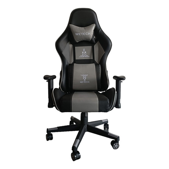 Silla Gamer Wetech Color Gris/negro Modelo Ls-8088