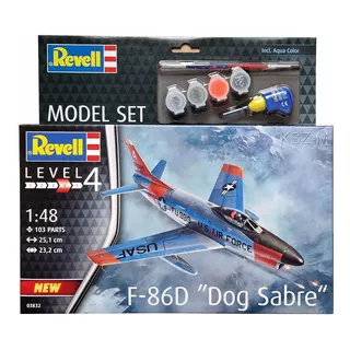 Revell 63832 F-86d Dog Sabre 1/48 Model Set