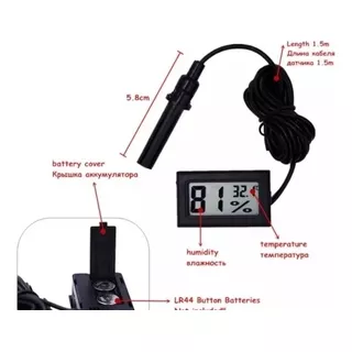 Termo Higrómetro Sonda Termómetro Humedad Relativa 