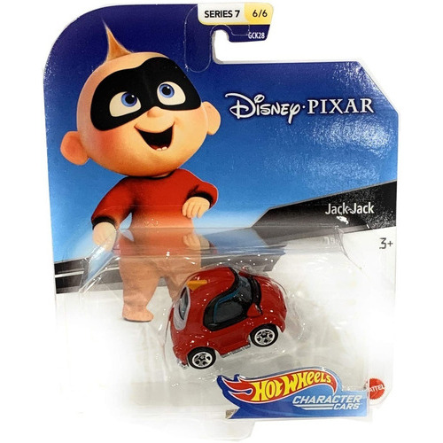 Hot Wheels Disney Jack Jack Los Increíbles Color Rojo