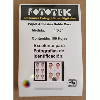 Adhesivo Doble Capa Para Fotografías Título Certificado 4x6 