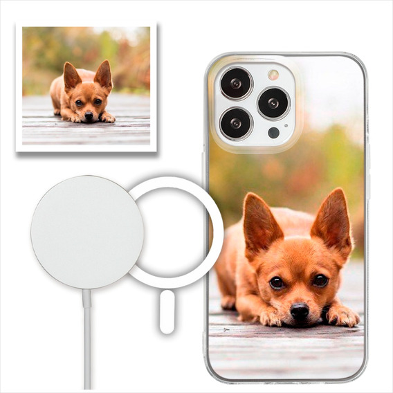 Funda Para iPhone Magsafe Personalizada Con Tu Foto Imagen