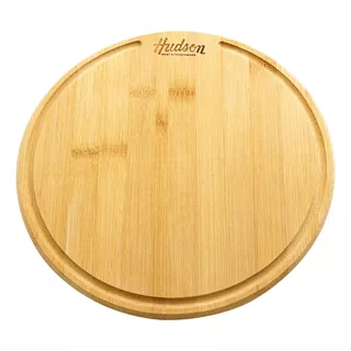 Set 2 Tablas 26 Cm Hudson Platos Asado Parrilla Circular Bz3