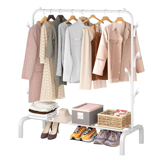 Perchero Rack Armable Ropa Organizador Closet Hogar Ganchos