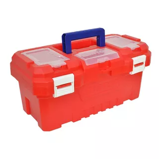 Caja Plástica 17, 436x220x205, Con Bandeja, 15kg, Emtop! Color Rojo