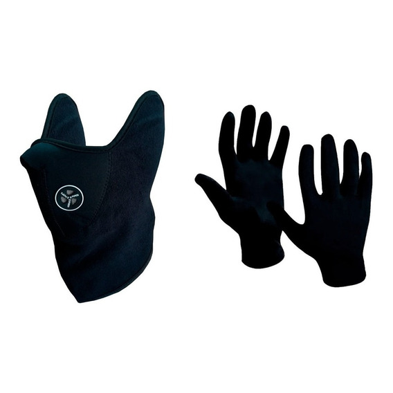 Mascara Neoprene Polar + Guantes Primera Piel - Sti Motos