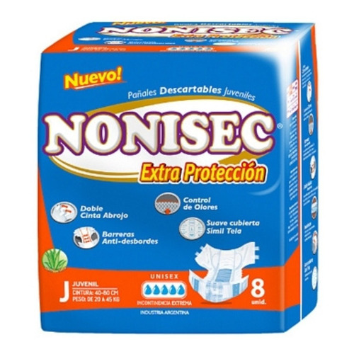 Nonisec Extra Proteccion Juvenil X8un