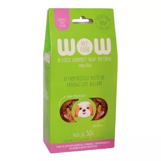 Petisco Para Cães Wow Gourmet Natural Frango E Alecrim 50g