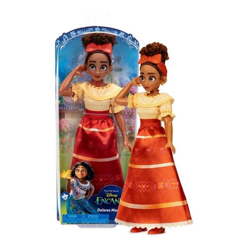 Muñeca Dolores Fashion Doll Encanto Disney 30cm Tapimovil