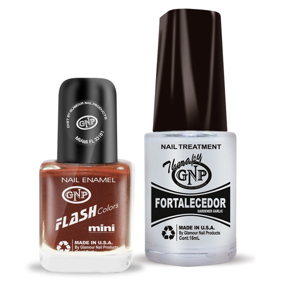 Fortalecedor De Ajo Y Esmalte Gnp 9ml Nro.7 Color Chocolate