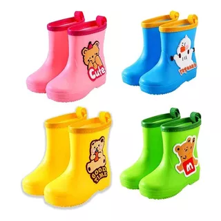 Botas De Agua Forrada Infantil Talla 25-29 Antideslizante