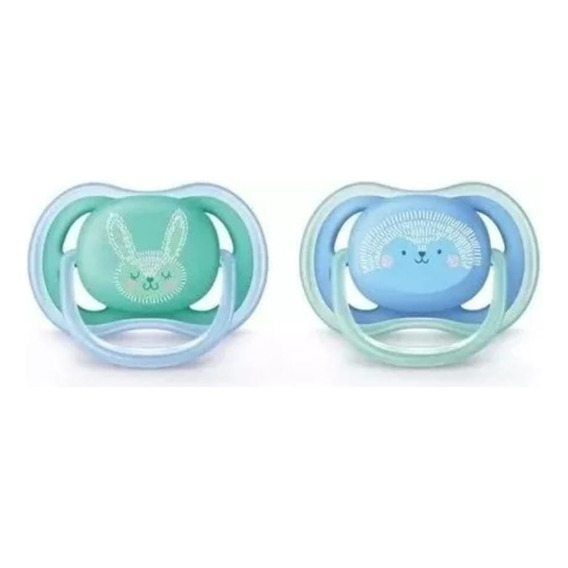 Chupetes X2 Ultra Air Conejo 6-18 M Bebes Philips Avent