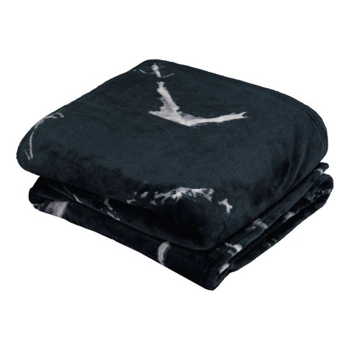 Cobertor Ligero Individual Matrimonial Lux Negro Suavecito Color Negro Diseño De La Tela Lux