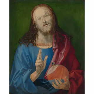 Salvator Mundi De Albrecht Dürer Salvador Em Tela 100x80cm