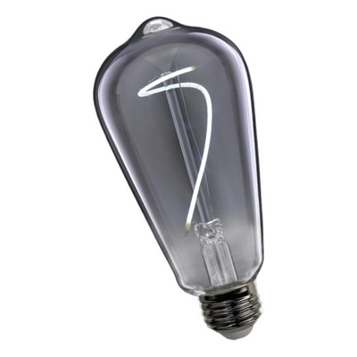 Lampara Led Filamento Smoked St64 3w E27 Luz Desing