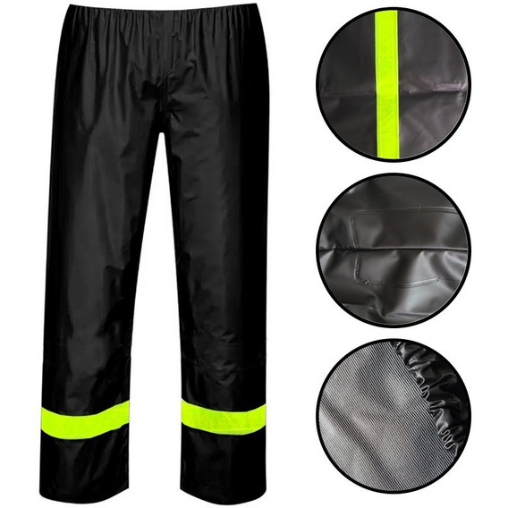 Pantalon Impermeable Moto Ciclismo Pvc Rino Sellado