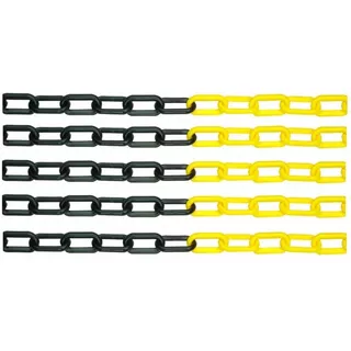 Cadena Plástica Negra/amarilla 5x19x30mm X10m
