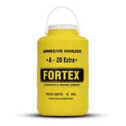 Adhesivo Vinilico Calidad Premium Fortex A-20 6kg Gavatex