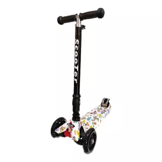 Scooter Niña Ex Mariposas Luces Led De 3-10 Años O 45 Kg