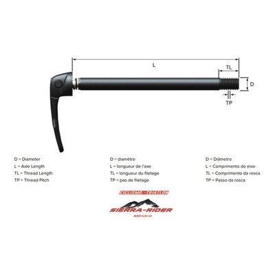 Sram Maxle Lite 32mm Eje 20x110 (158mm; 9mm; 2mm) Rock Shox