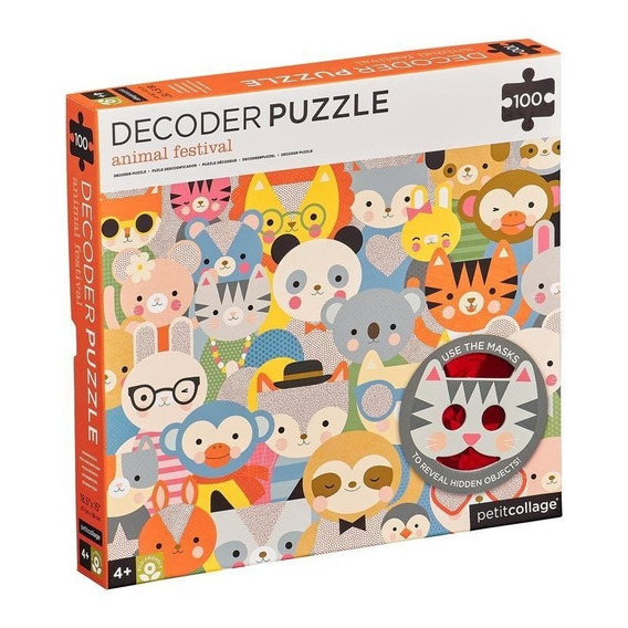 Puzzle 3d C/lentes Para Descubrir Cosas 24 Piezas - Animales