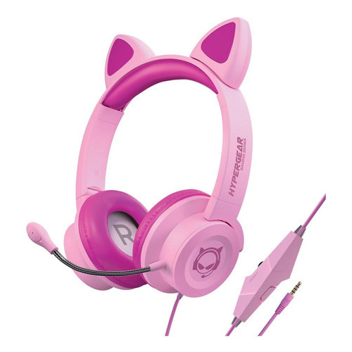 Auriculares Gaming Kombat Kitty - Multiplataforma Rosa