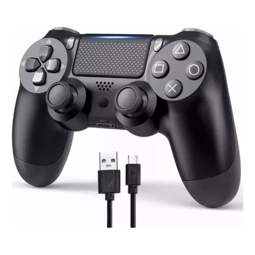 Control Inalámbrico Ps4 Compatible Con Play Station 4 Color Negro