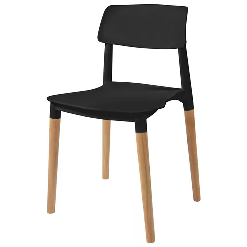 Pack 6 Sillas Nordicas Milan Madera Diseño Moderno Novara Color de la  estructura de la silla Negro