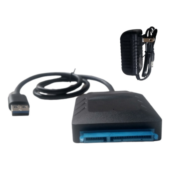 Adaptador Usb 3.0 Sata 2.5 Y 3.5 Hdd Sdd Cable Con Fuente