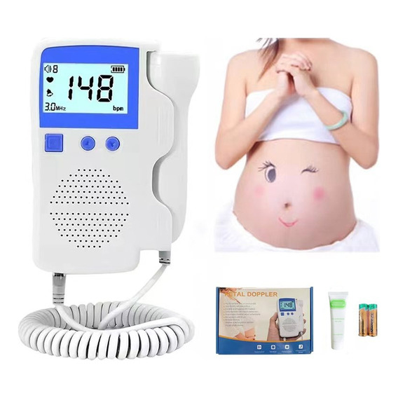 Detector De Frecuencia Cardíaca Fetal Doppler +gel Batería
