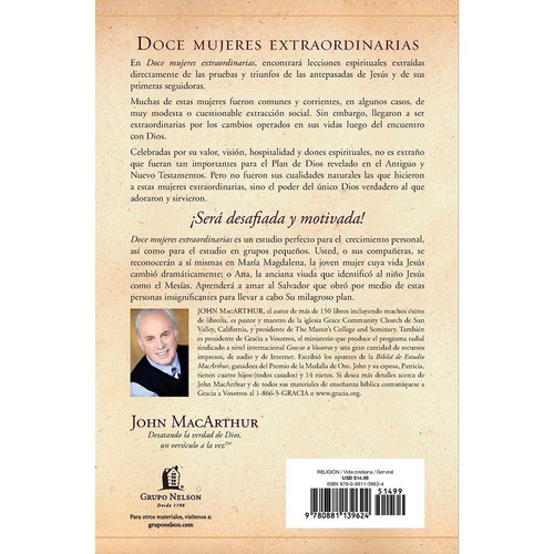 Libro Doce Mujeres Extraordinarias - John Macarthur
