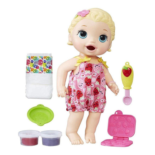 Baby Alive Lily Bebé hora de comer/Rubia Hasbro C2697