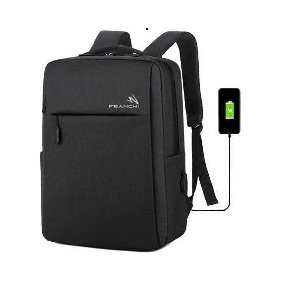 Mochila Franchi Antirrobo Para Ord. Portátil Con Usb Thb