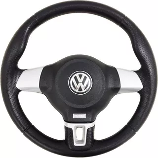 Volante Esportivo Jetta Prata Para Voyage G5 2010 C/ Cubo 