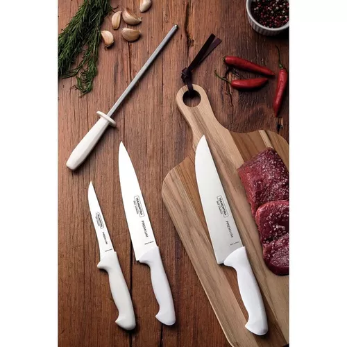 Cuchillo Para Carne Profesional Master 12 Tramontina Color Blanco