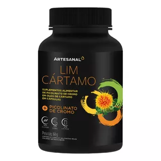 Lim Cártamo Picolinato De Cromo 500mg  Artesanal 120 Caps