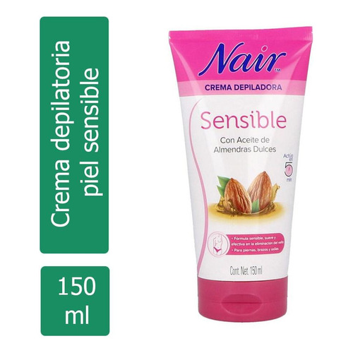 Nair Crema Depiladora Sensible 150 ml - Para piel sensible