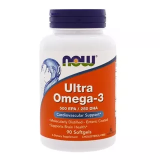 Ultra Ômega 3 Now Foods (90 Softgel) 500 Epa E 250 Dha Saúde Sabor Sem Sabor