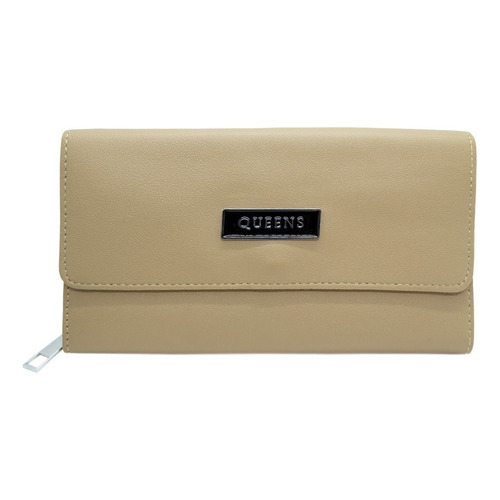 Queens Billetera Mujer Cuero Sintético Urbana Qw19 3c Color Natural Qw19