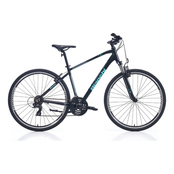 Bicicleta Bianchi T0018fs Trekking Mtb Rodado 700x38 Color Negro Tamaño Del Cuadro S